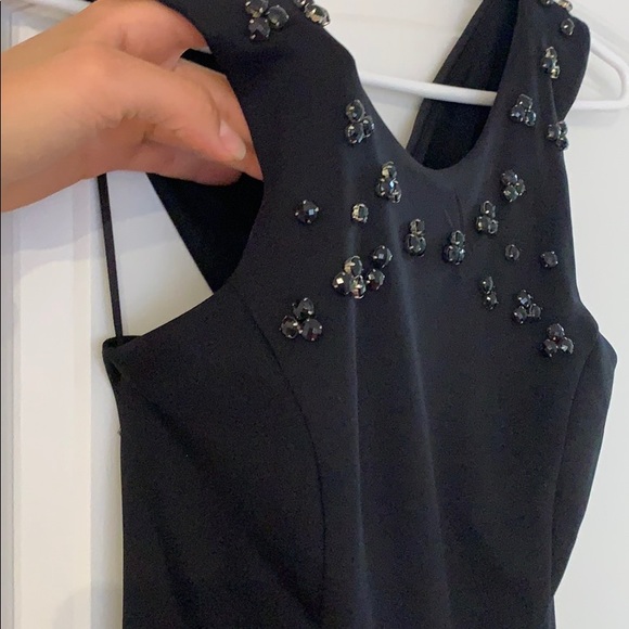 Black high low dress with crossed back NWT - Picture 4 of 11